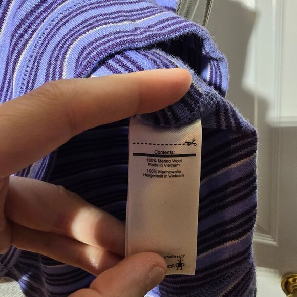 SMARTWOOL striped quarter zip - Picture 6 of 6